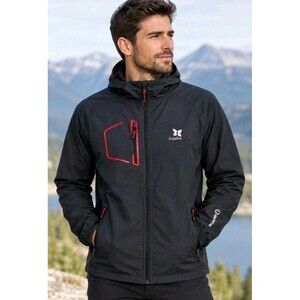 Sunice XL Windbreaker Jacket Kapalua Logo Full Zip Dark Blue Pockets